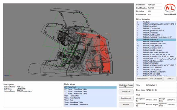 Sample BOM in 3D PDF Sample BOM in 3D PDF