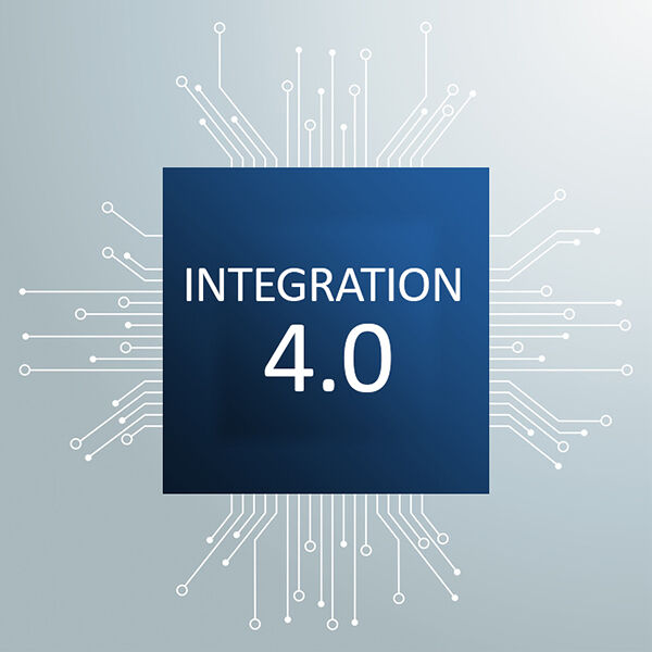 Industrie 4.0 Futuristic Processor Circuit Board Infographic Industrie 4.0 Futuristic Processor Circuit Board Infographic